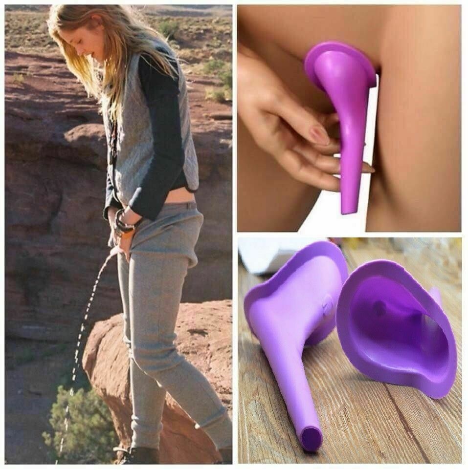 5Pcs Portable Female Ladies Urinal Funnel Camping Travel Toilet Stand Pee Device