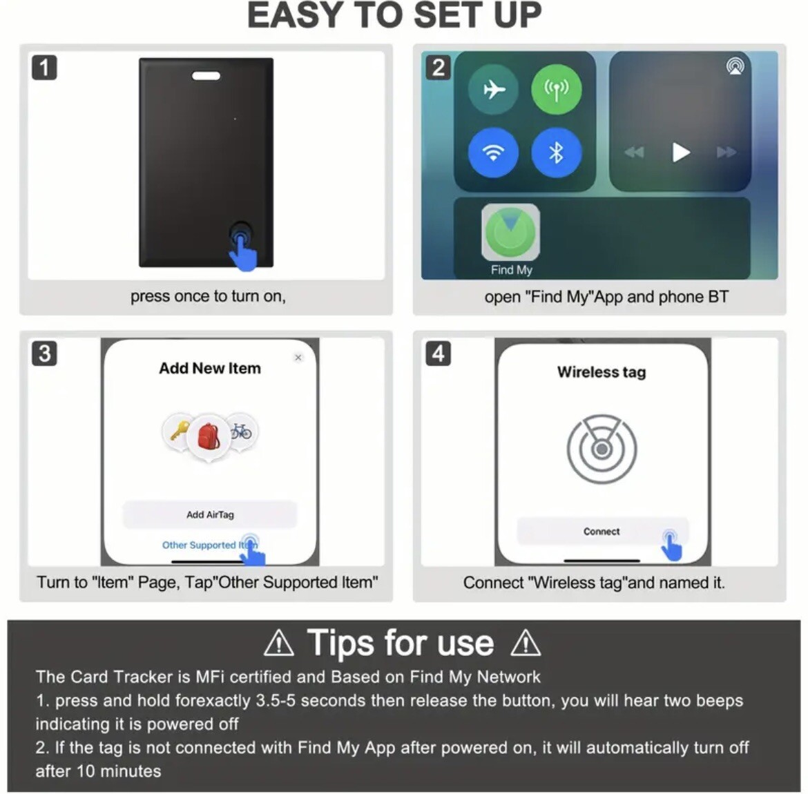 Tile - Slim GPS Wallet Tracker, Luggage Tag, Wireless, Key/Pet Finder “FIND MY”