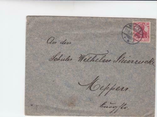 Germany   Meppen 1911  stamps cover R21205