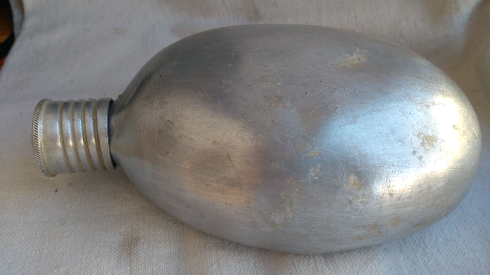 WW2 Red Army Aluminum Water Flask Canteen Stamp 1938 Красный Выборжец