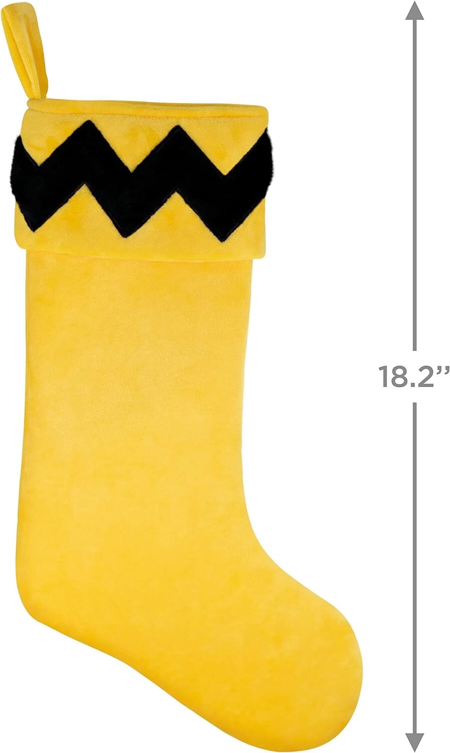 2023 Hallmark Keepsake The Peanuts Gang Charlie Brown Fabric Stocking 18.2"