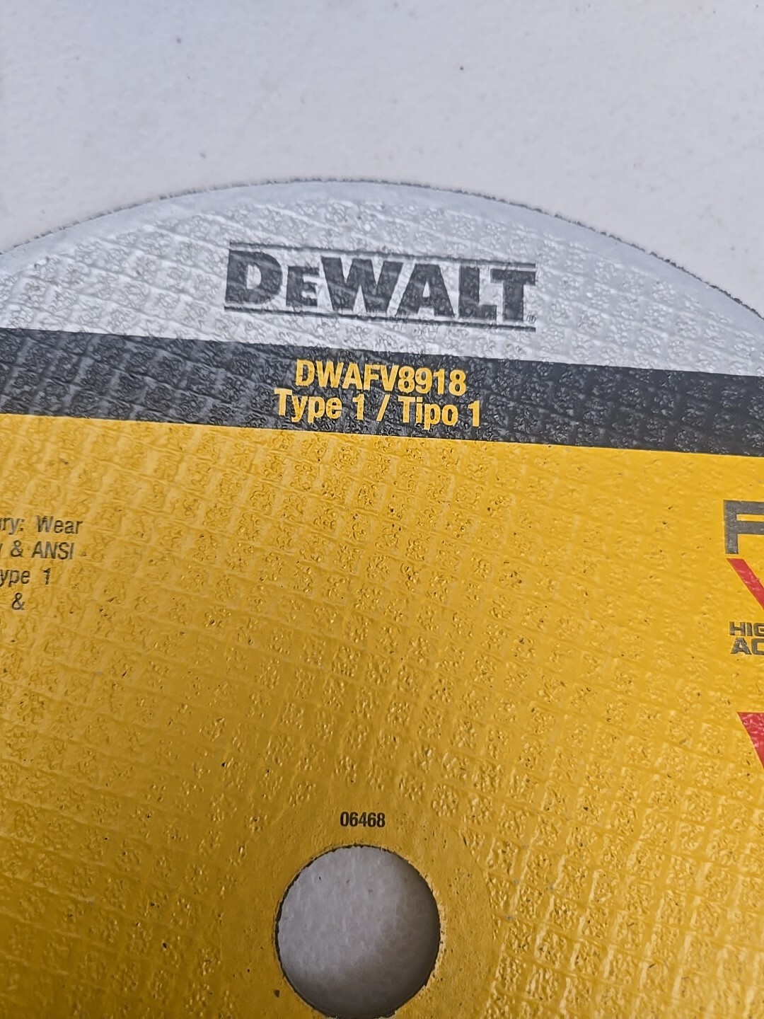 Dewalt Thin Cut-Off Wheel DWAFV 8919 9" X 5/64" X 7/8" 10 Pack New No Box