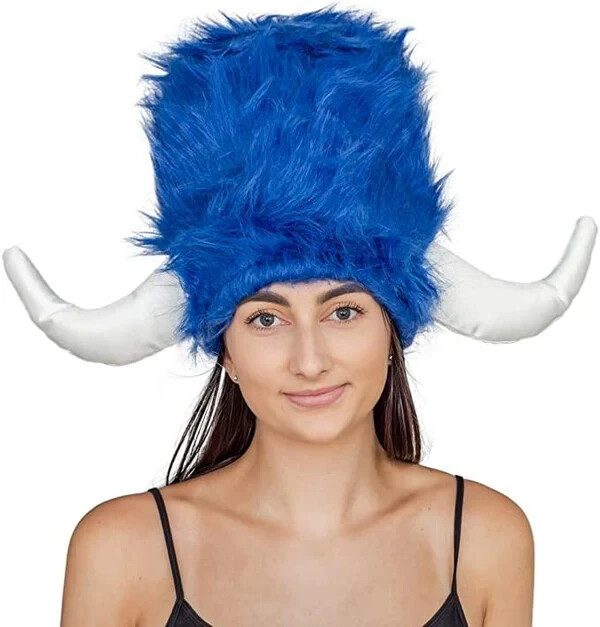Flintstones Unisex Water Buffalo Furry Helmet Halloween Costume Cosplay Hat