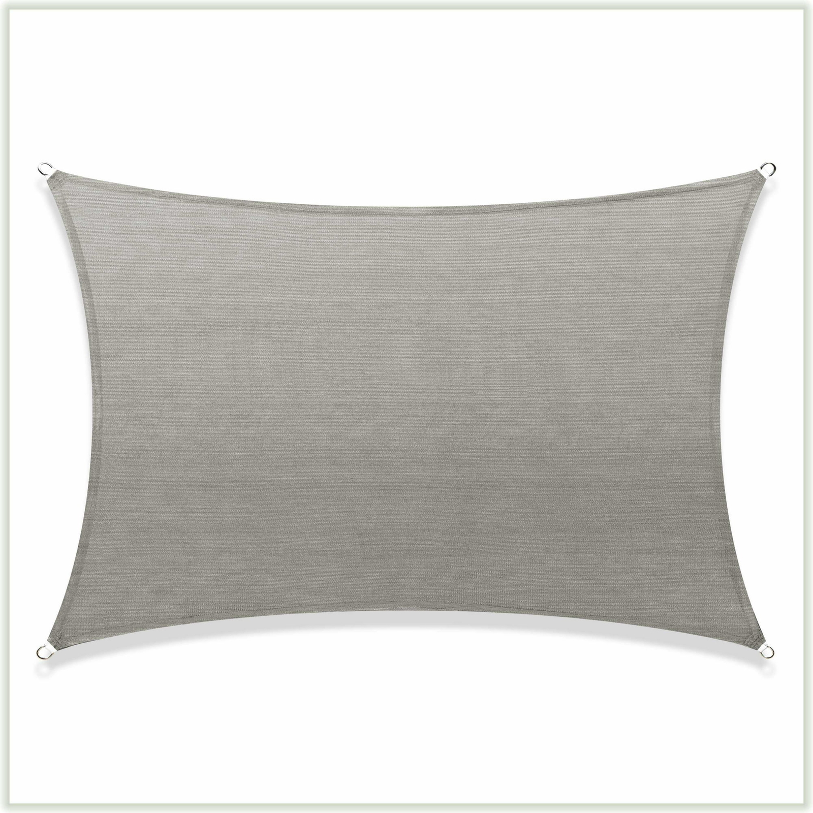 Colourtree Grey Custom Size Rectangle Sun Shade Sail Canopy Fabric Cover Patio