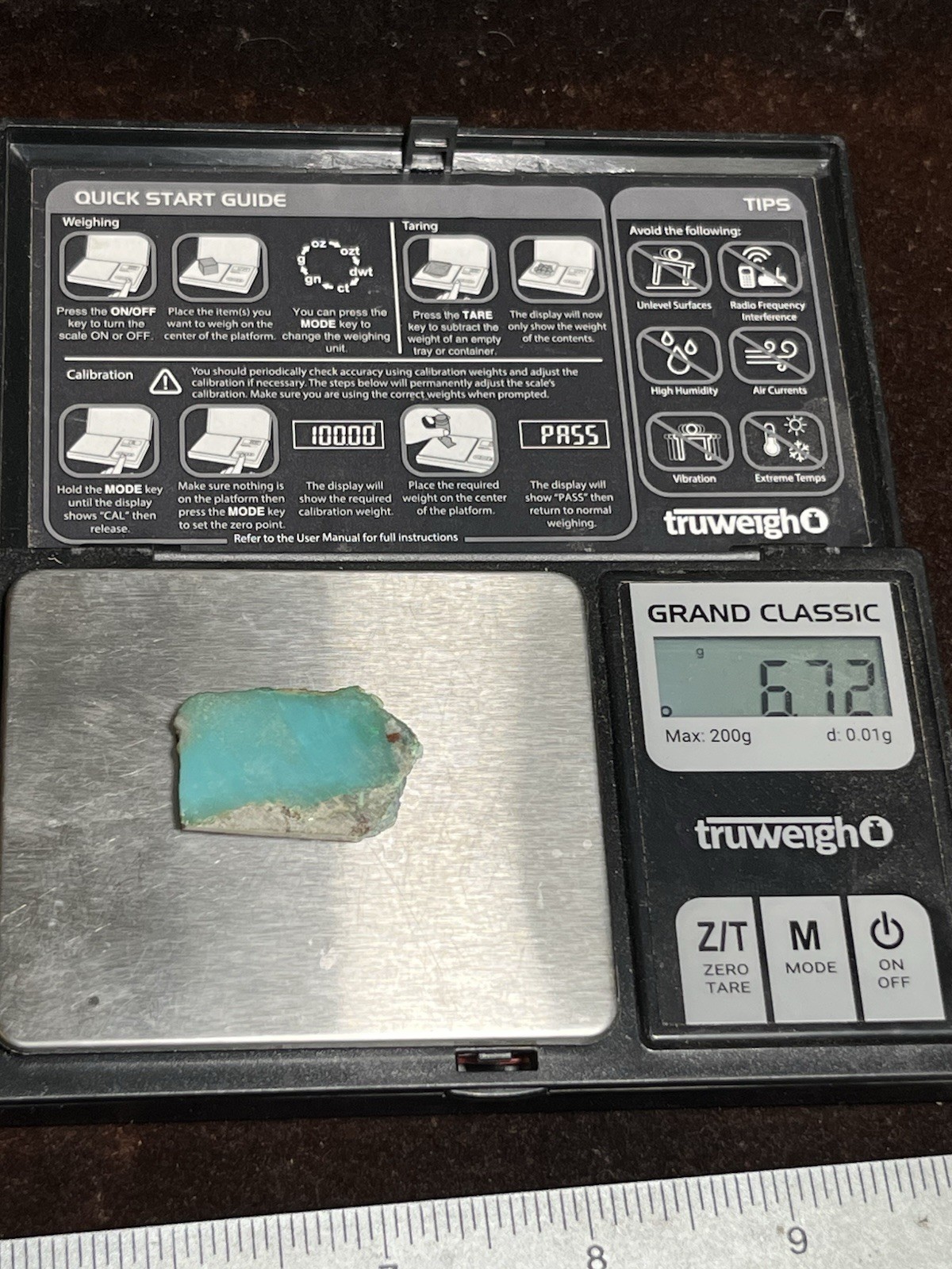 Inspiration Mine Gem Silica Chrysocolla 6.7g Blue Ice Slab Arizona Rare