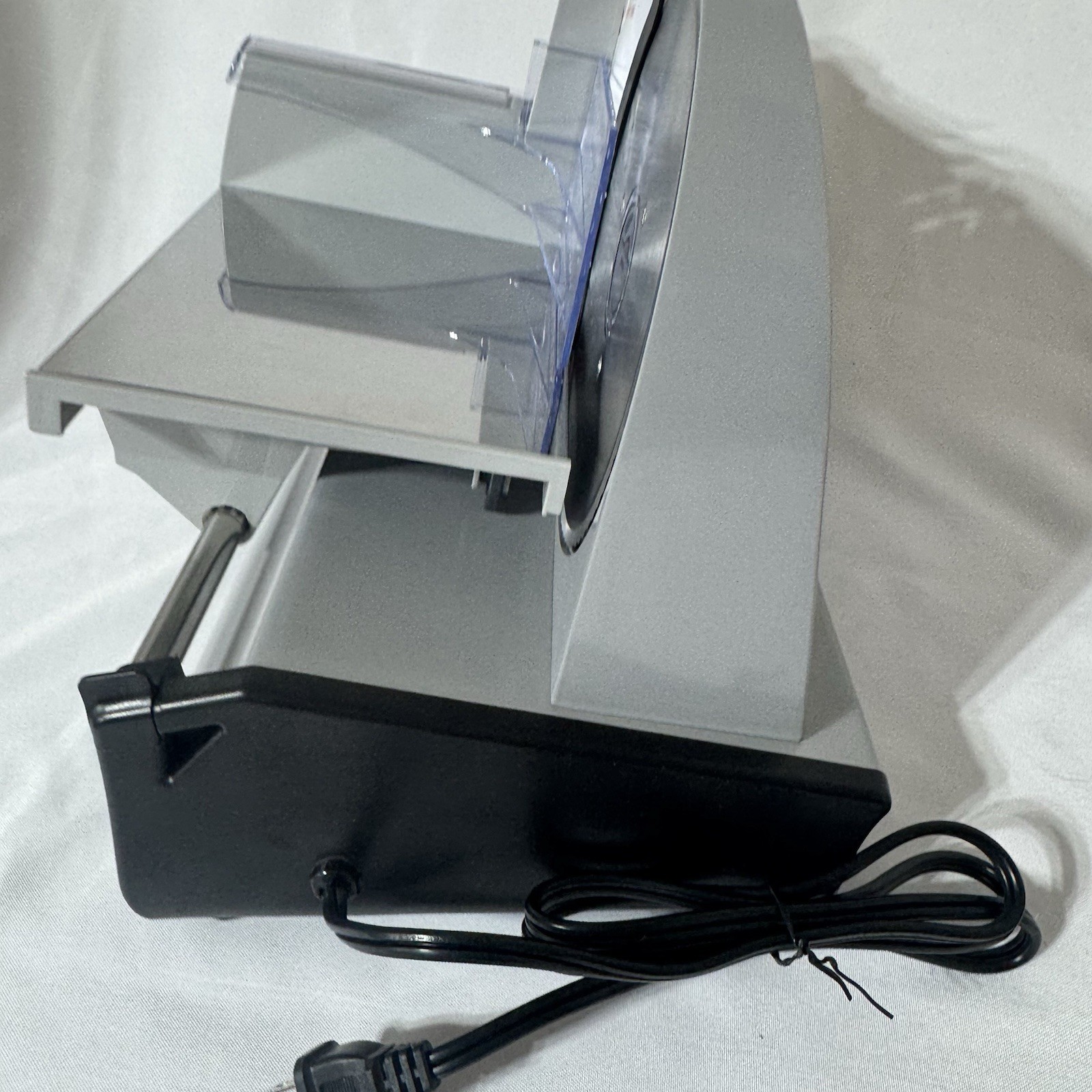 NESCO Stainless Steel 7.5” Food Slicer Adjustable Thickness Silver FS-200 TESTED