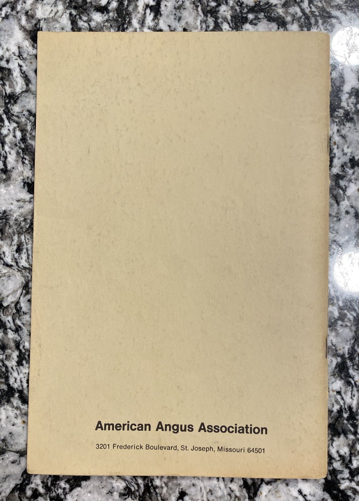 🔴🔵Vintage, 1981 American Angus Association, Breeders Reference Guide Booklet