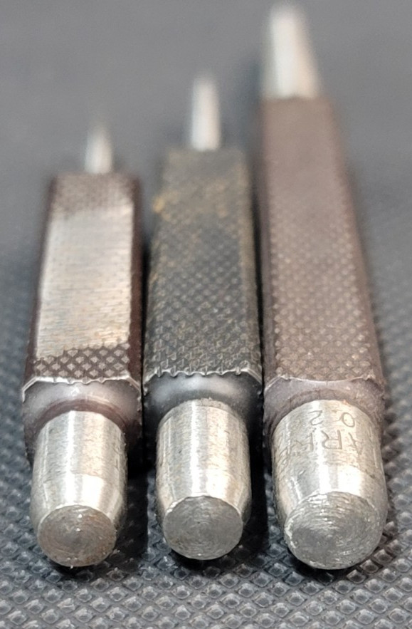 3 Piece Starrett Center Punch Set 264A, 264B, 264E
