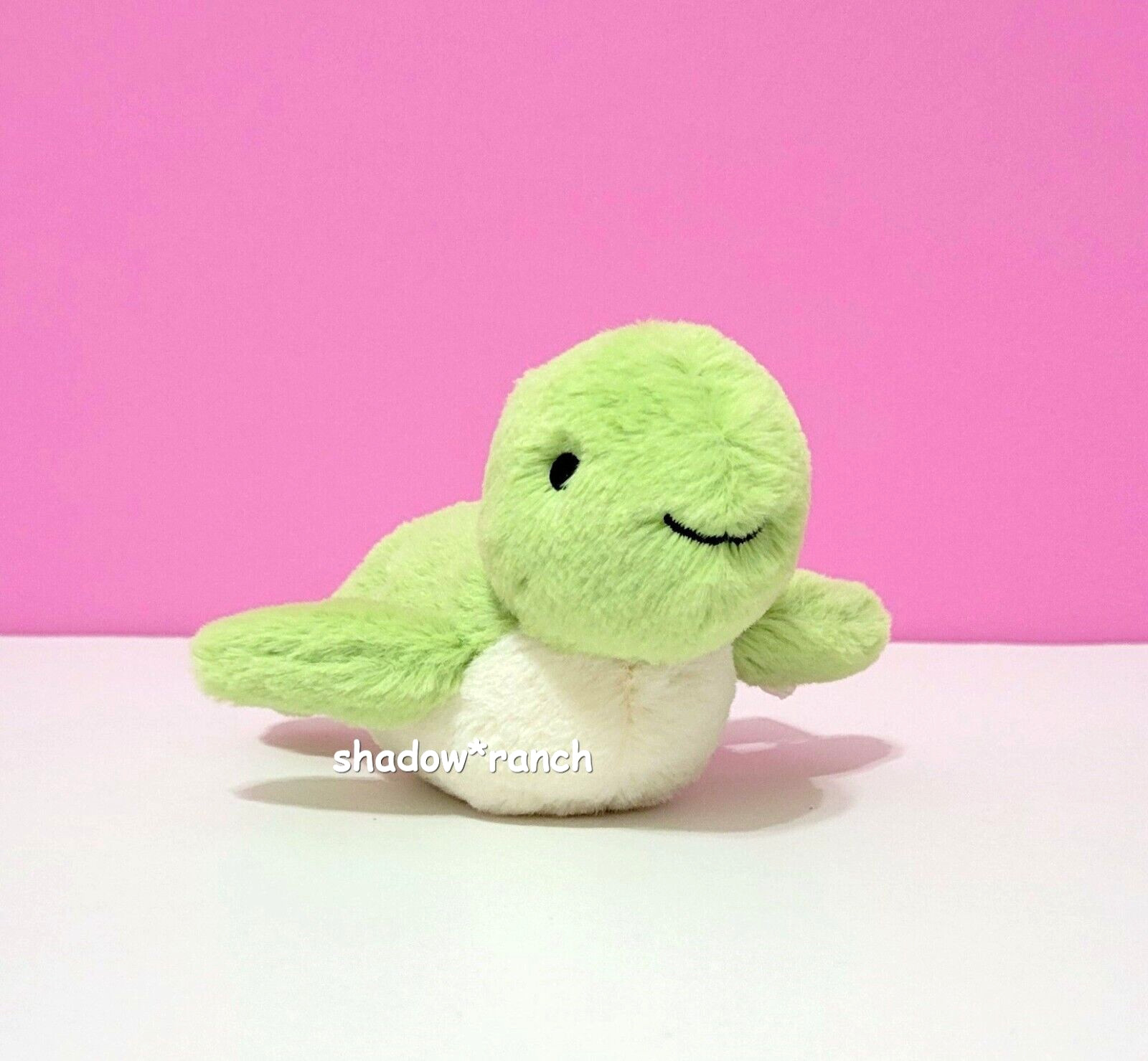 Jellycat FLUFFY TURTLE - Very Tiny 3" Ocean Plush - Brand New with Tags