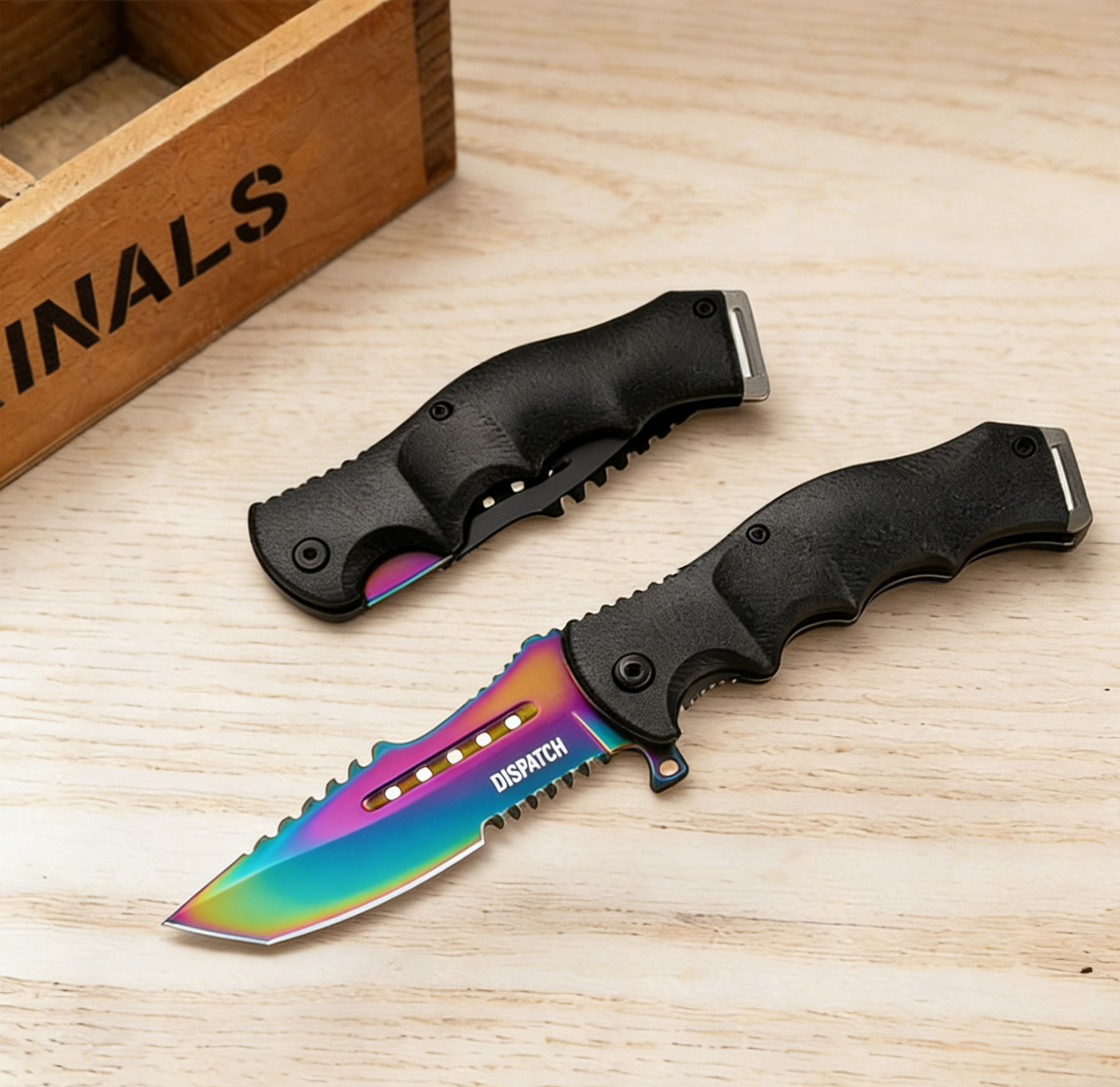 8"Spring Assisted Tactical Pocket Knife Folding Survival Hunting Knife with Clip