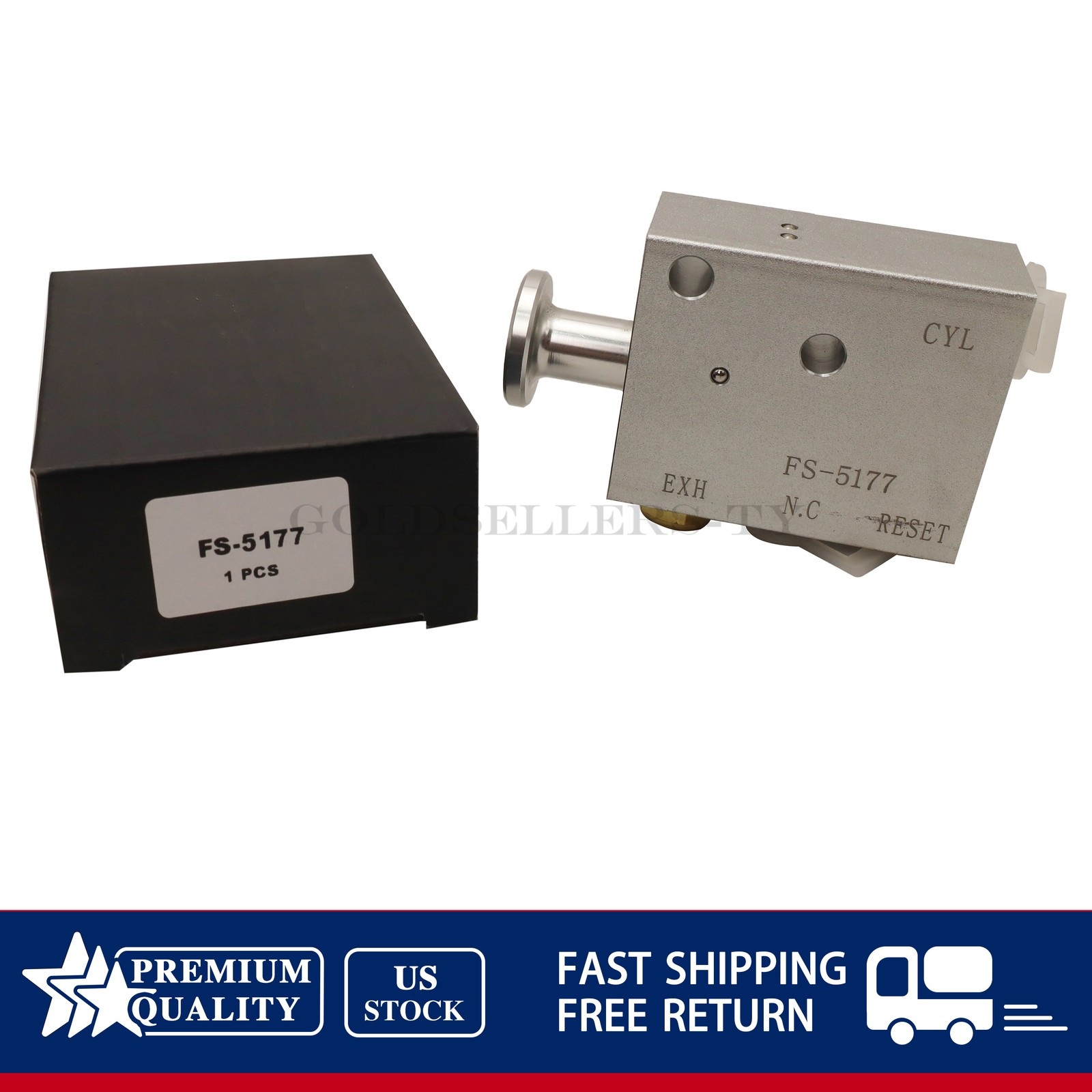 Replaces For Hendrickson VS25224 VS25223 25224 3 Way Auto Reset Valve W/Fittings