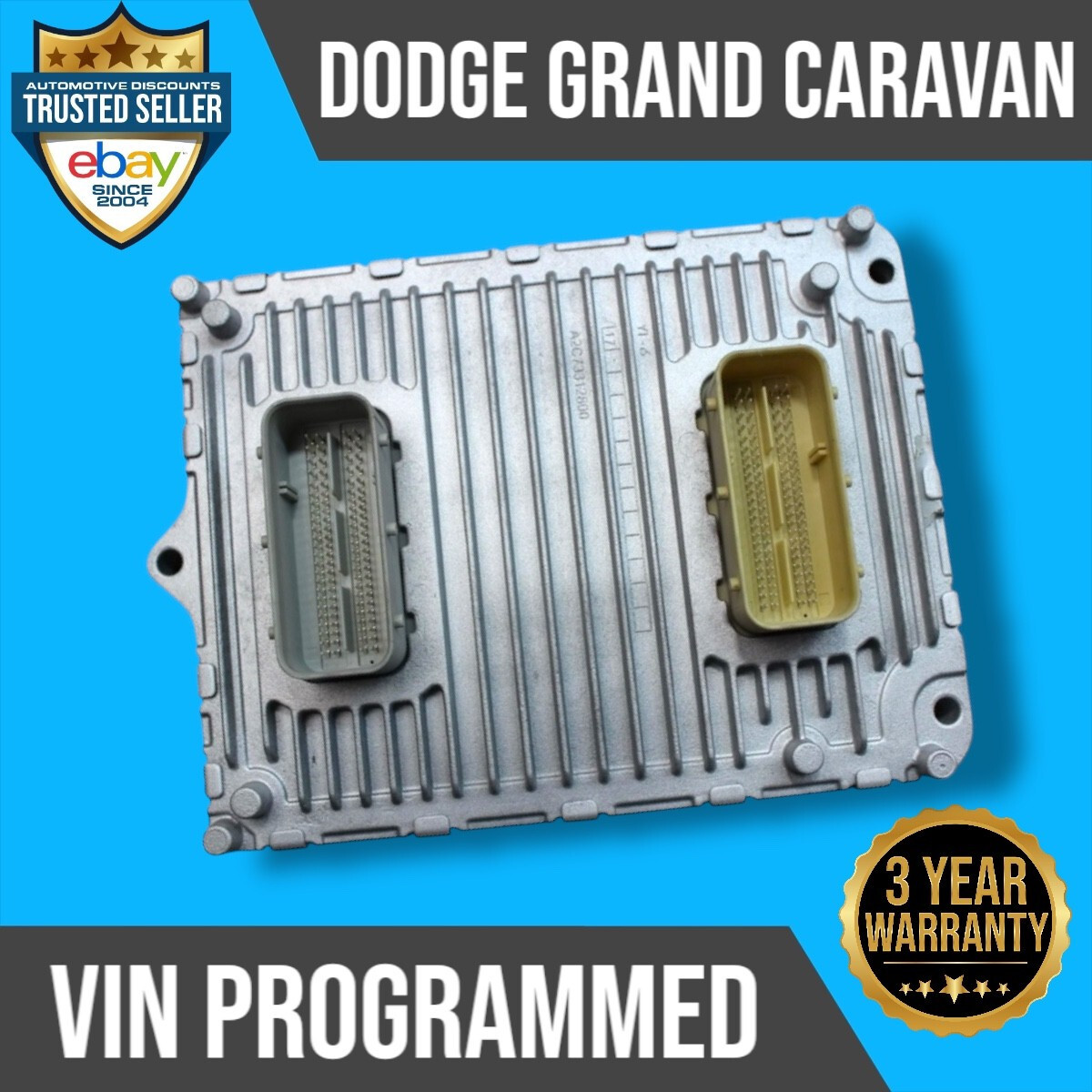 2019 Dodge Grand Caravan 3.6L  Engine Computer Ecu Ecm Pcm PLUG&PLAY 68243295