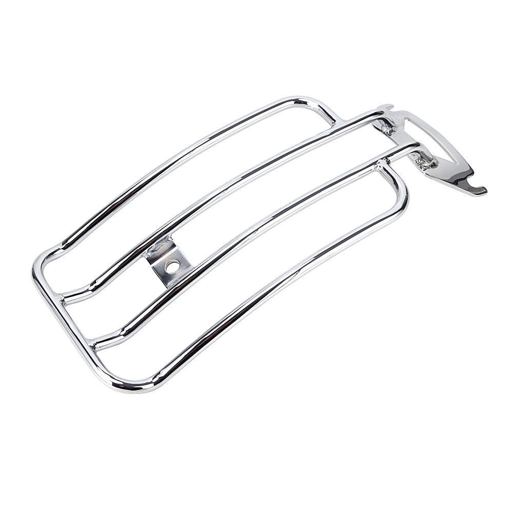 Chrome Rear Solo Seat Luggage Fender Rack For Harley Touring Electra Glide 98-08