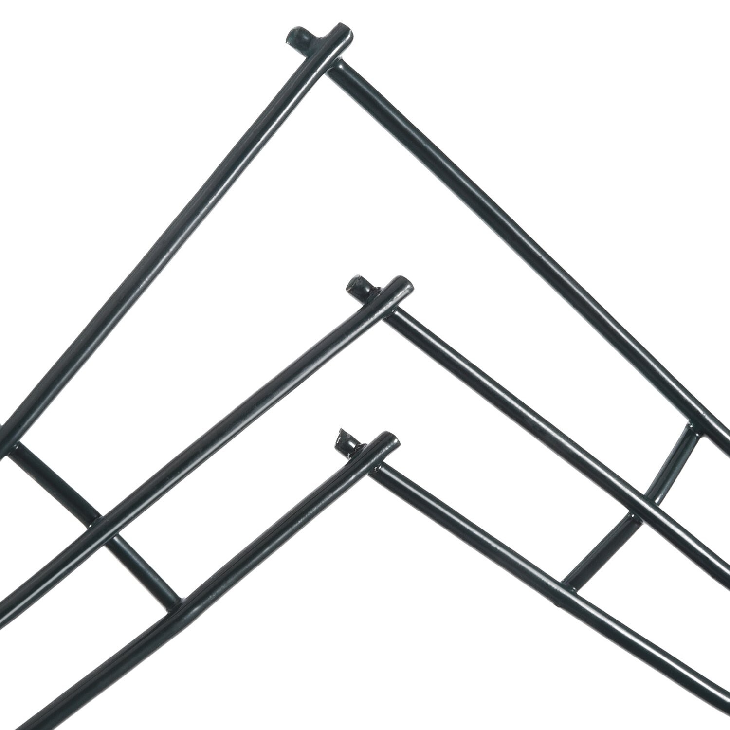 Pack of 2 Heart Shaped Wire Wreath Frame 12 Inches Dark Green Metal Wreath Fr...