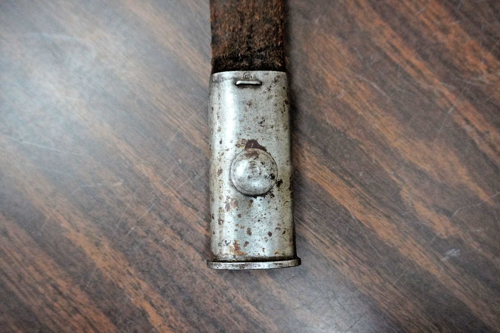 WWI British Lee-Enfield P1907 Rifle Bayonet with Scabbard Wilkinson 1917 Marked