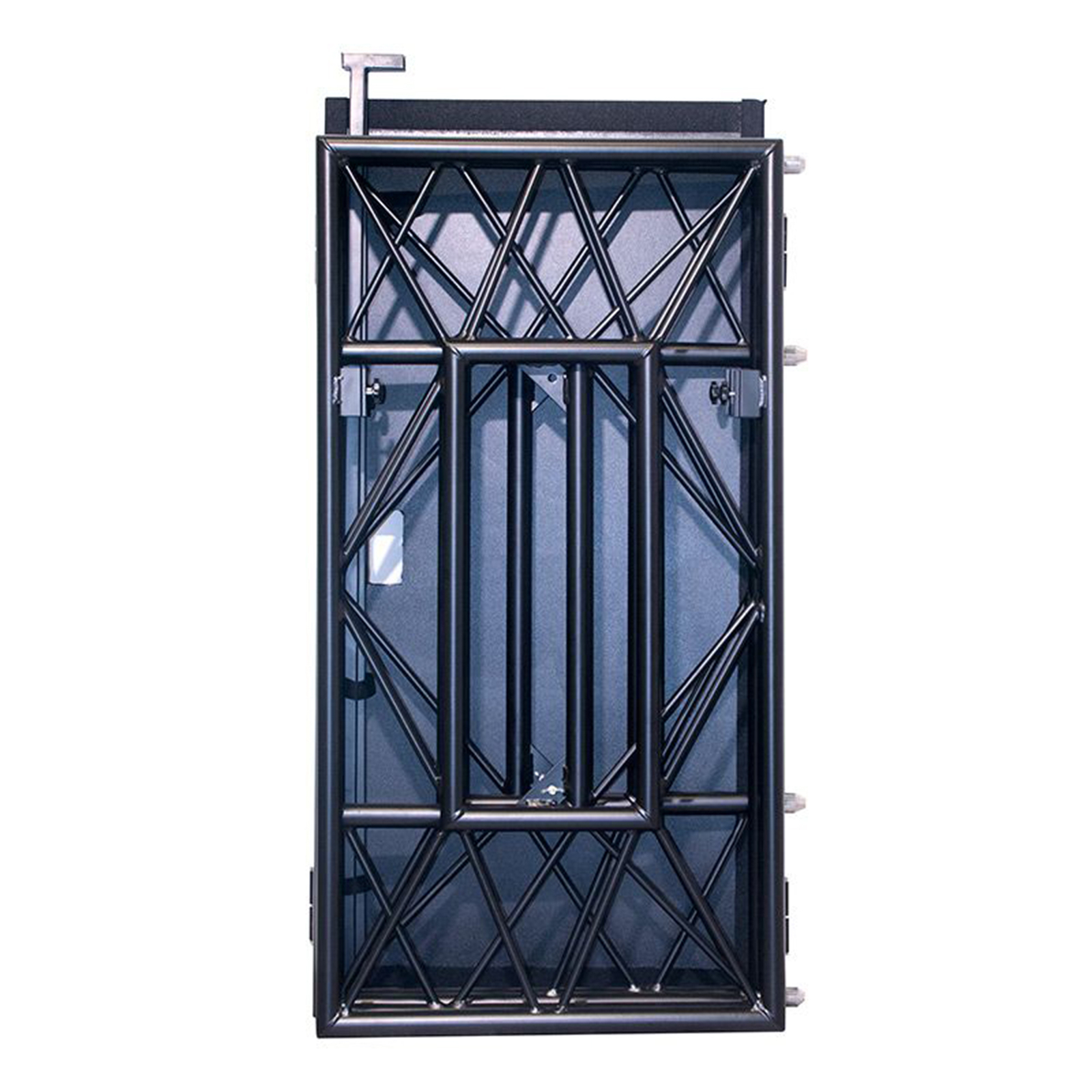 American DJ Pro Event Table 2 MB Foldable Metal DJ Booth Facade in Matte Black