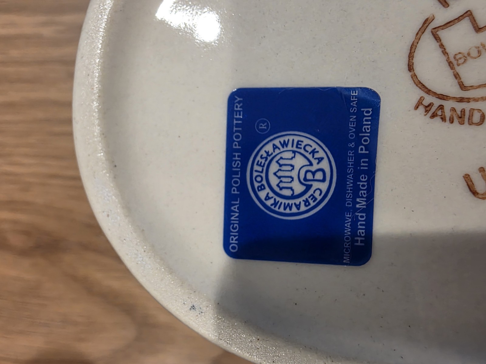 Polish Stoneware Chicken Hen Unikat Poland Hand Painted