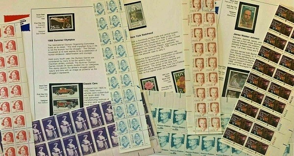 U.S. MINT COLLECTION 400+ VINTAGE STAMPS INCLUDES PLATE BLOCKS / SINGLES & MORE!