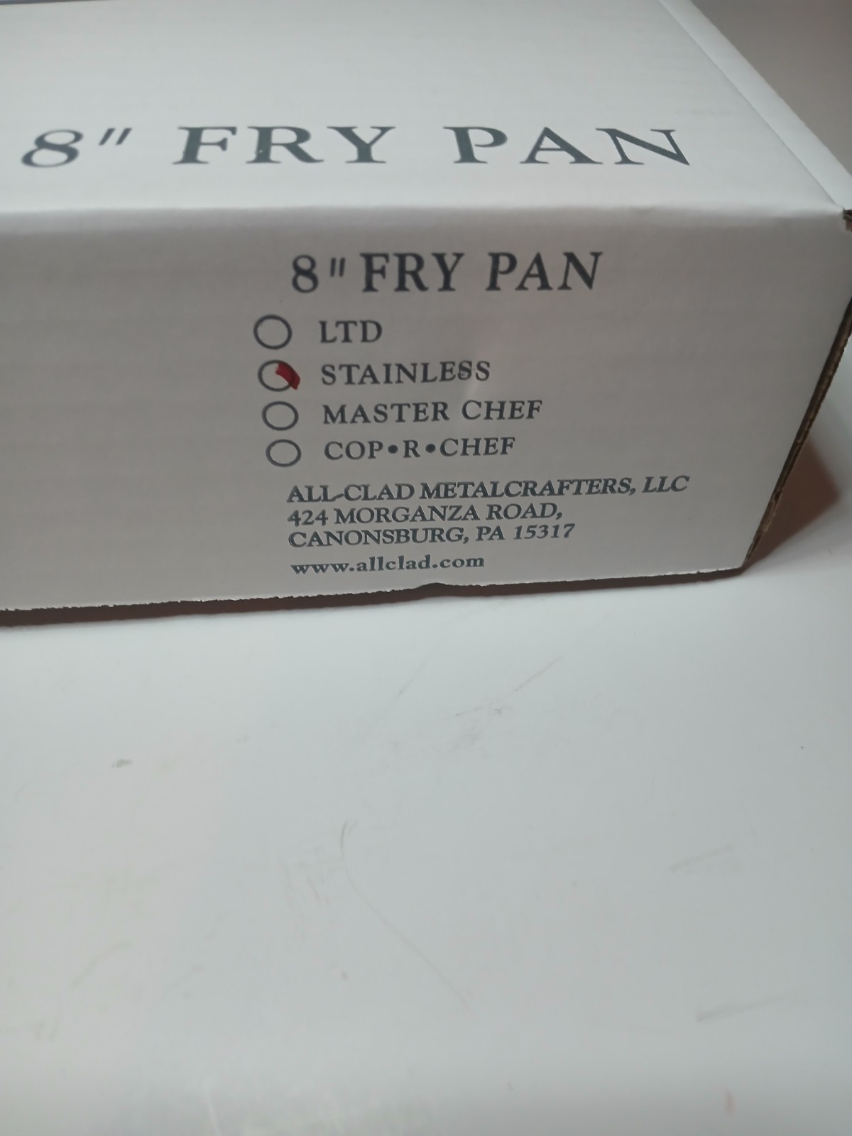 All-Clad MetalCrafters Llc Stainless 8" Fry-Pan Open Box