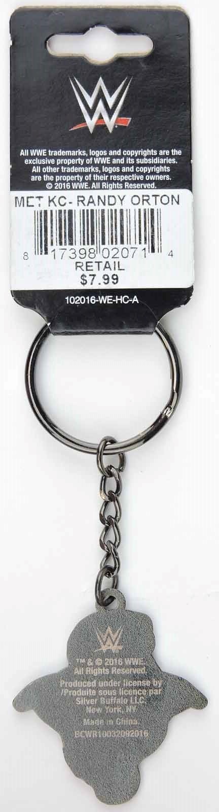 WWE Randy Orton RKO Rattlesnake metal Keychain 2016 Licensed wrestling Key Ring