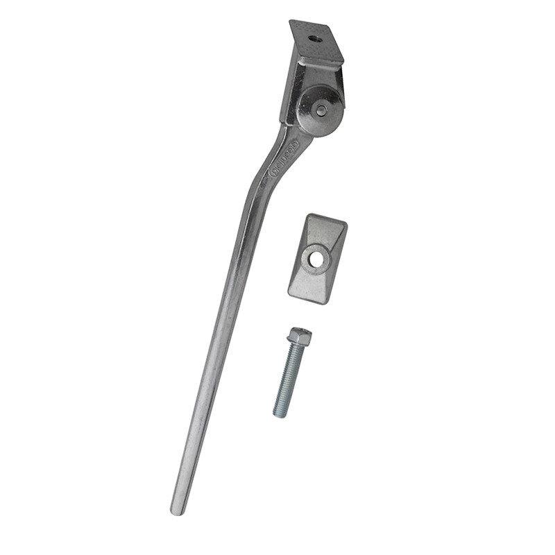 Greenfield Bicycle Alloy Bike Kickstand 285mm KS-2 Bolt On Mount SILVER
