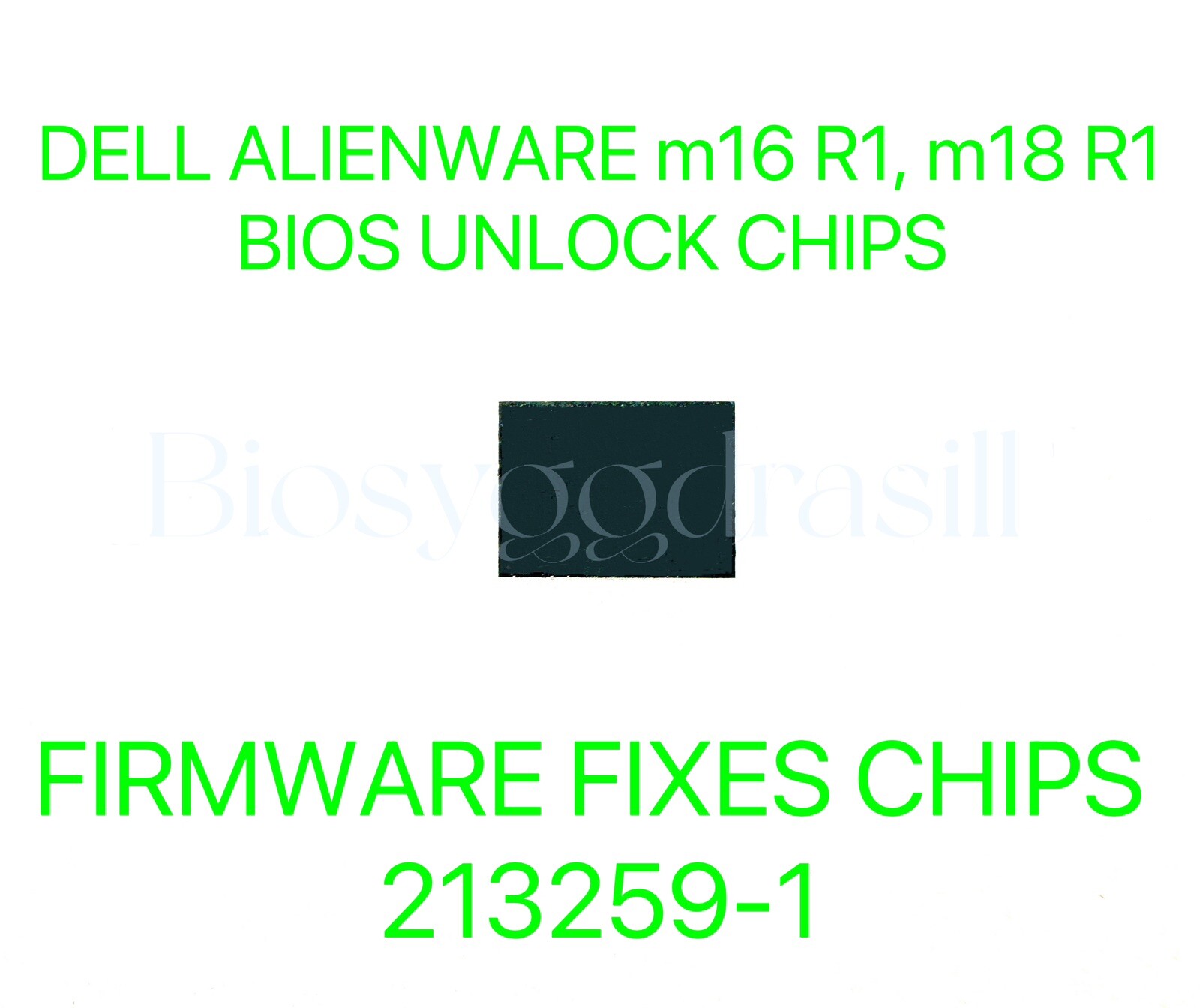 DELL Alienware m16 R1, Alienware m18 R1, NO PASSWORD BIOS CHIP 213259-1 (AMD)
