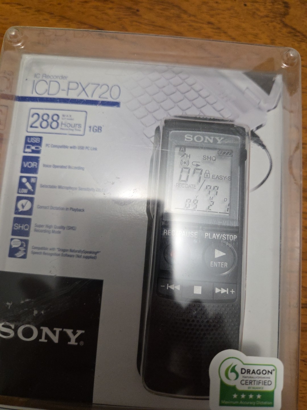 Sony ICD-PX720 Digital Voice Recorder New in a Sealed Unopened Box