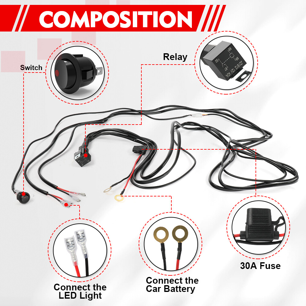 Roof 32" LED Light Bar Mount Brackets + 3'' Pods Kit For Polaris RZR XP 1000 900