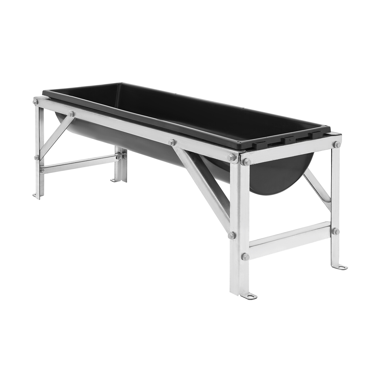 40.5" Livestock Feeding Trough 9.25 Gallon Pasture Hay Feeder Floor Standing