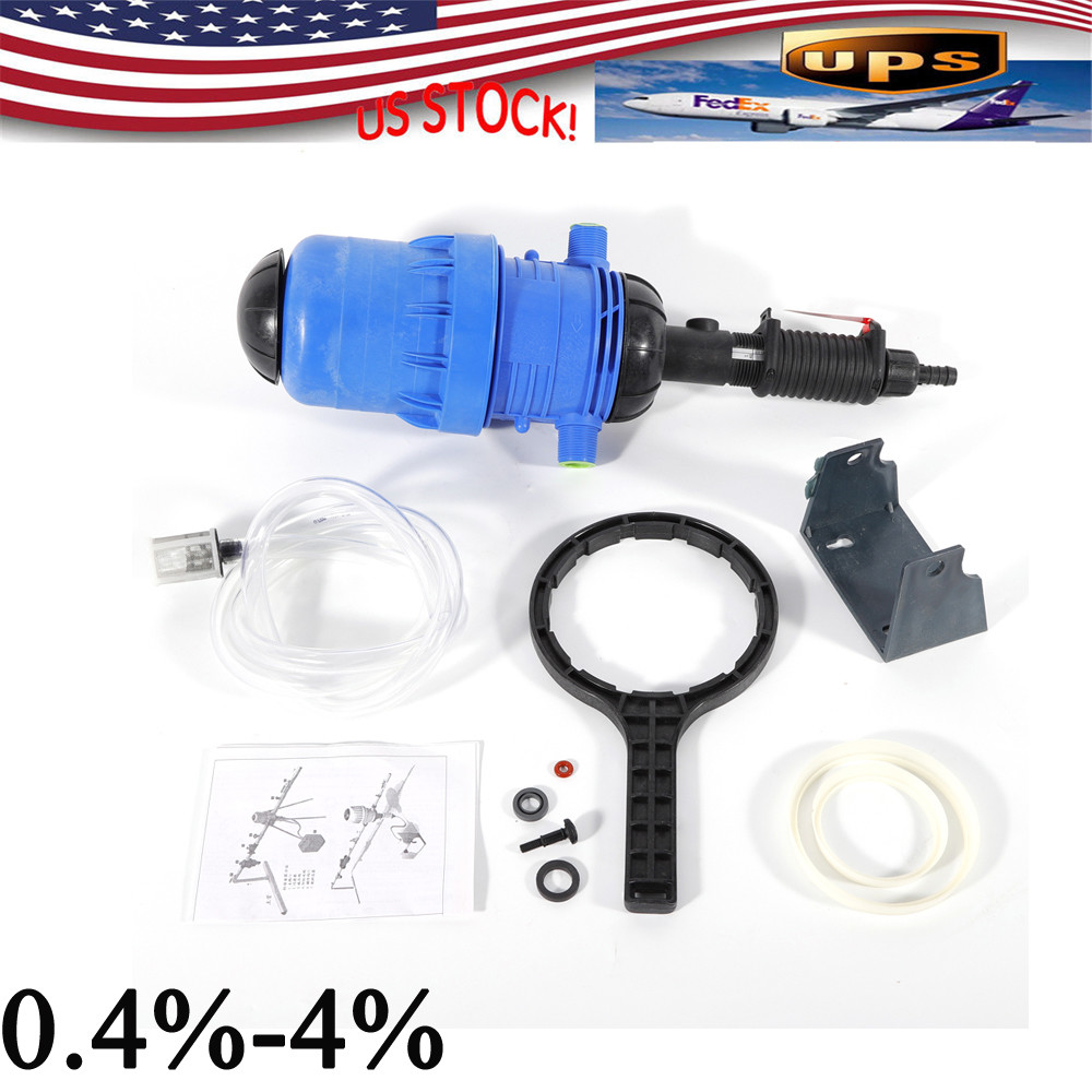 NEW Fertilizer Injector Proportioner 0.4%:4% 4℃-30℃ Automatic Dosing HOT SALE!!