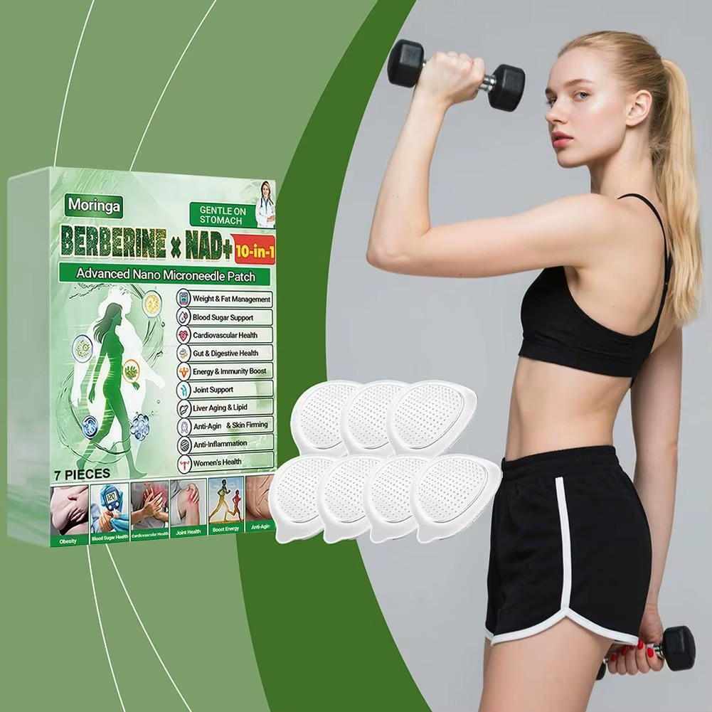 Moringa Berberine + NAD+ 10-in-1 Microneedle Patches Bioavailable Strength NEW