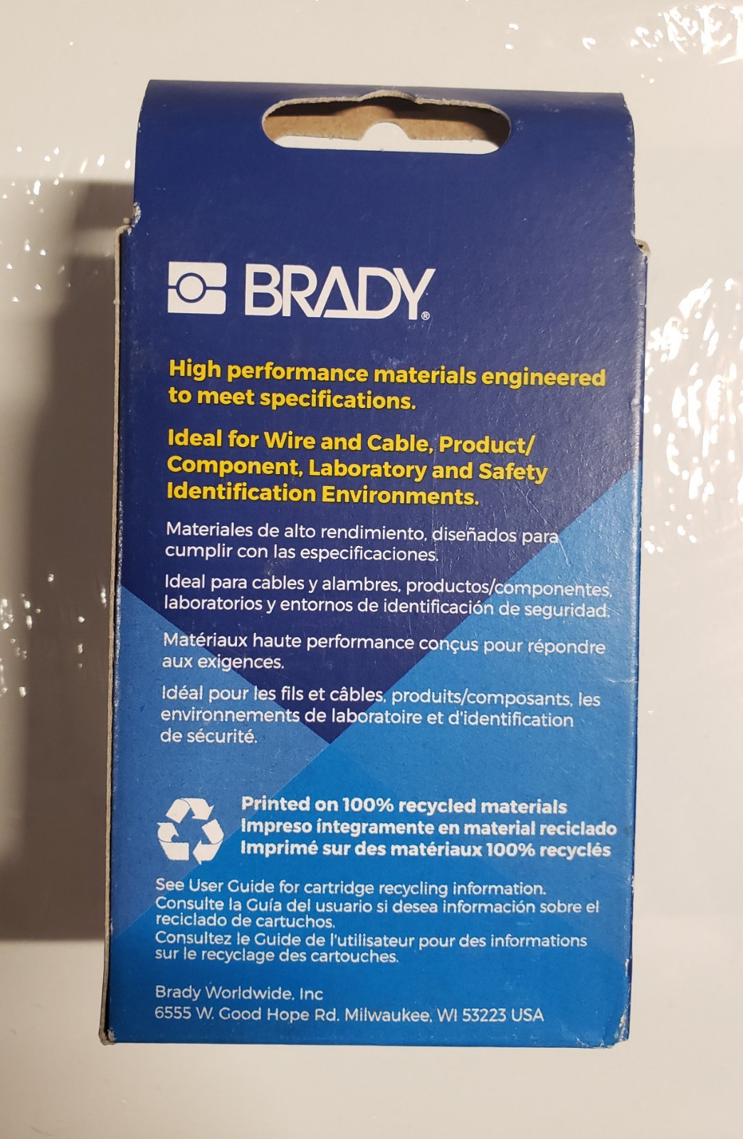 Brady M21-187-C-342 Wire Marking Sleeve PermaSleeve, 0.335", 7'