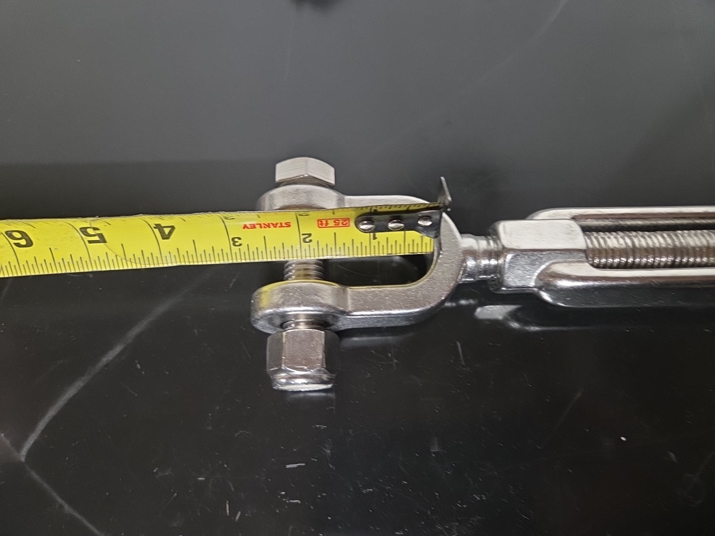 JAW-JAW TURNBUCKLE 1058-S Stainless Steel T316 Mil Spec 3/4" x 6" 5,200 Lbs