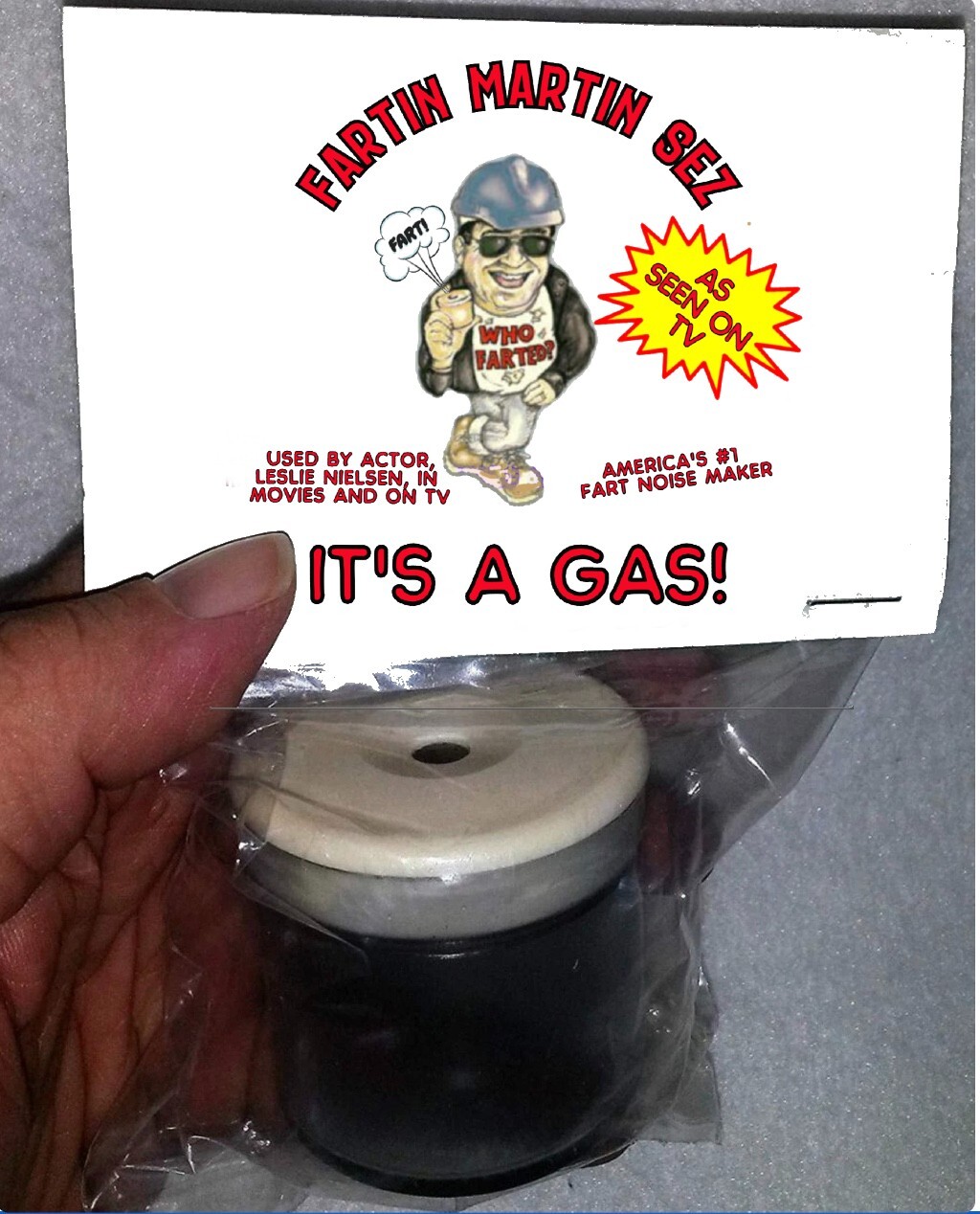 Martin Sez Fart Bag, America's #1 Fart Sound Maker! USED By LESLIE NIELSEN, Toot