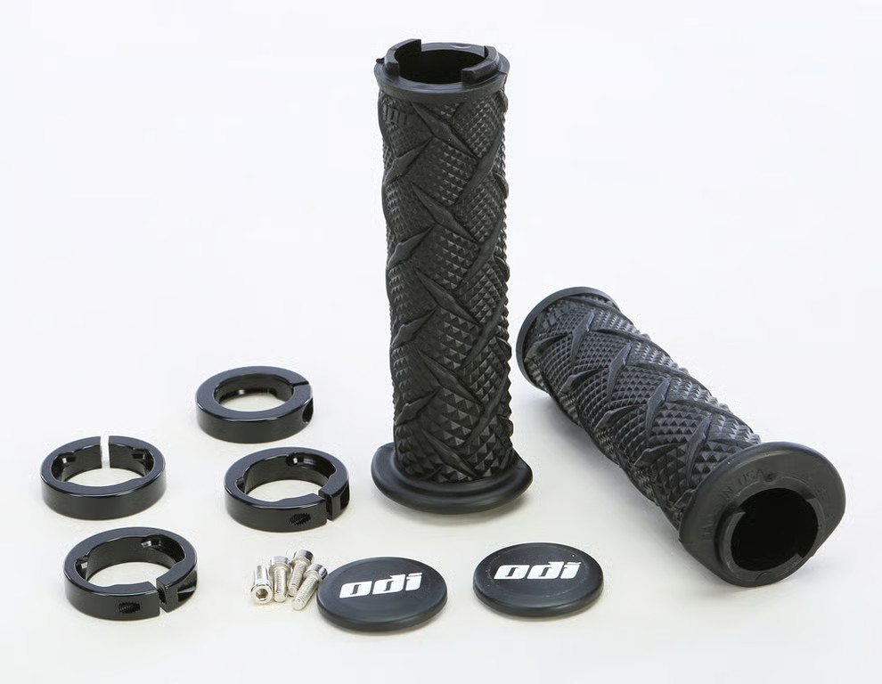 ODI ATV Xtreme Lock-On Grips - Black - Black Clamp ATV/UTV Snowmobile Watercraft