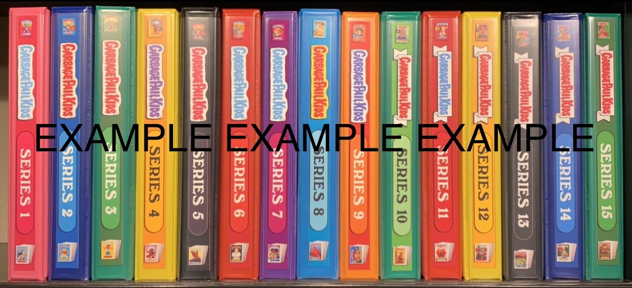 GARBAGE PAIL KIDS ORIGINAL SERIES OS1-OS15 CARD STORAGE BINDERS PICK YOUR BINDER