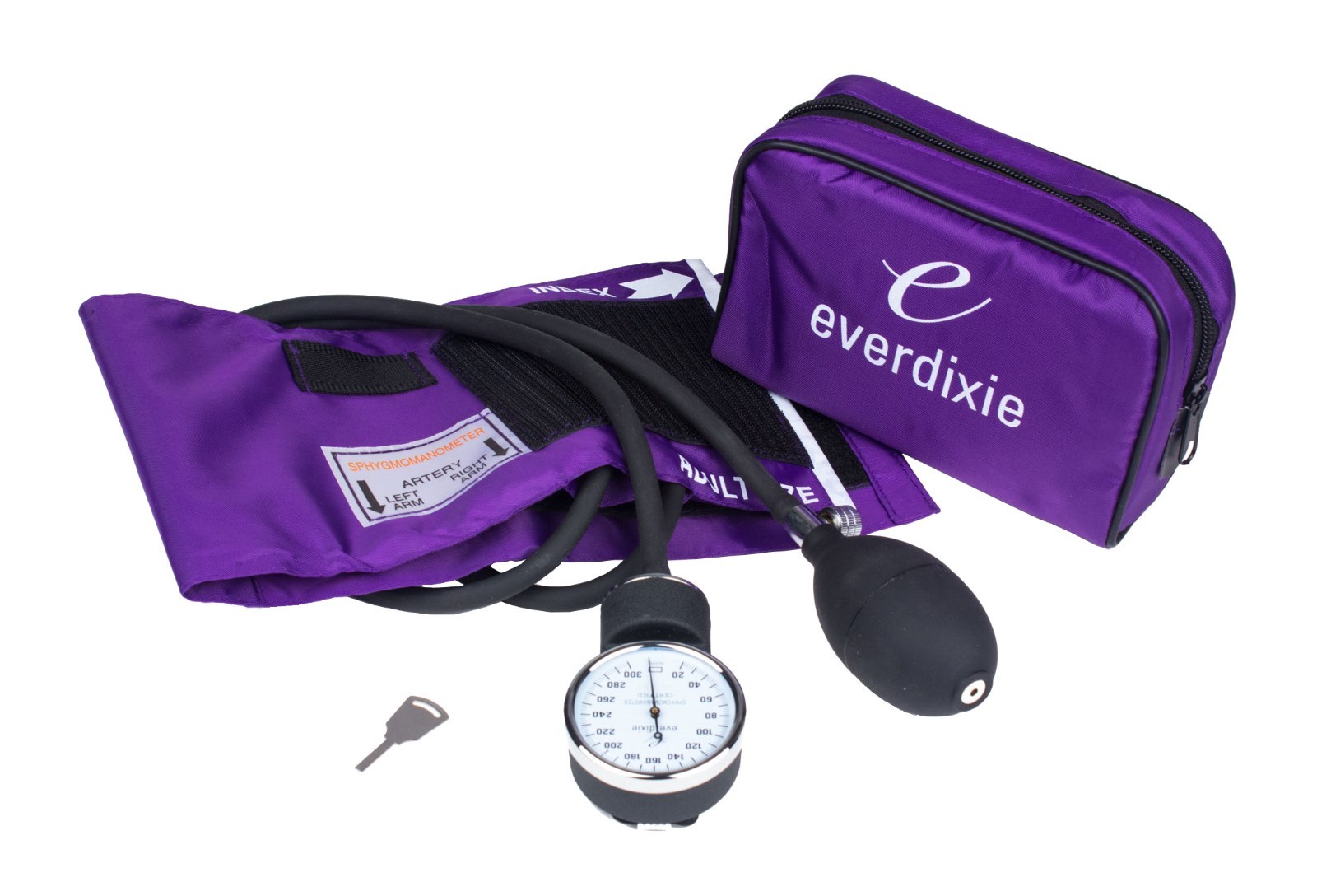 New PURPLE Adult BP Cuff Blood Pressure Kit With Matching Seperate Stethoscope
