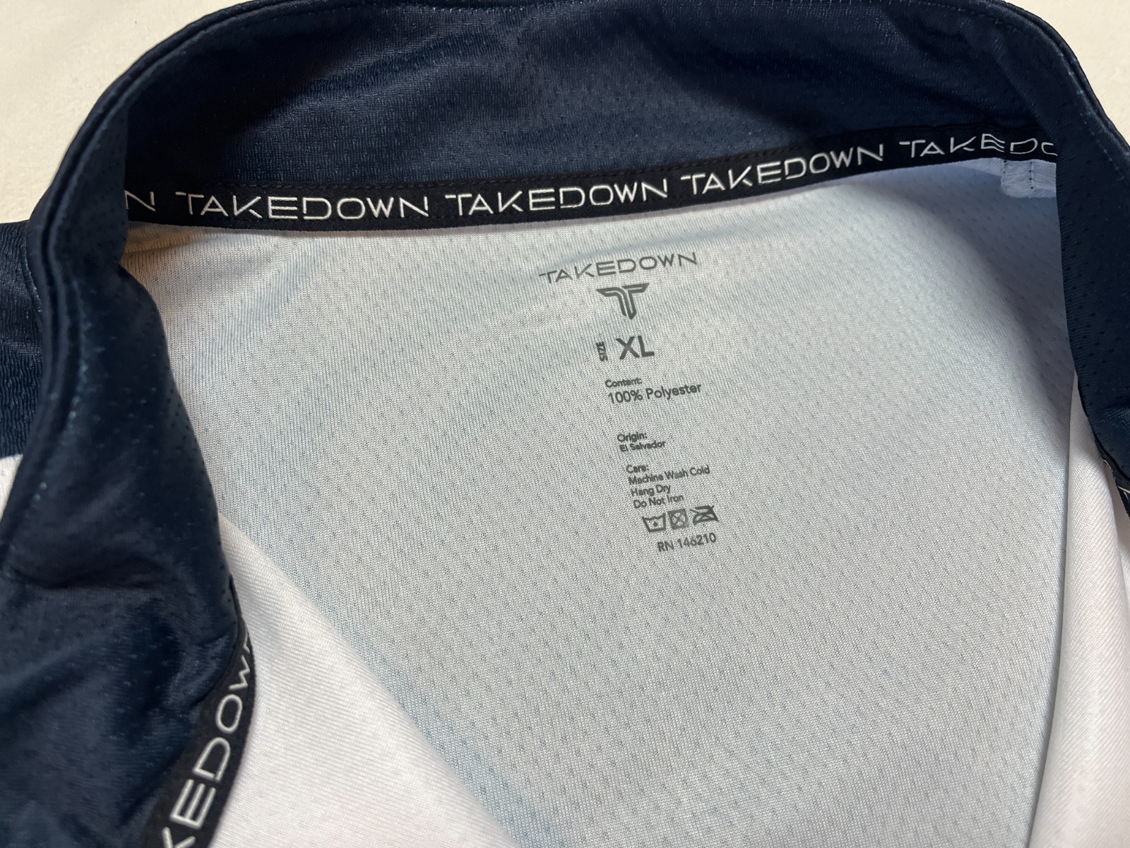 NWT Takedown Southern Youth Wrestling Club Quarter Zip Long Sleeve, Navy - XL