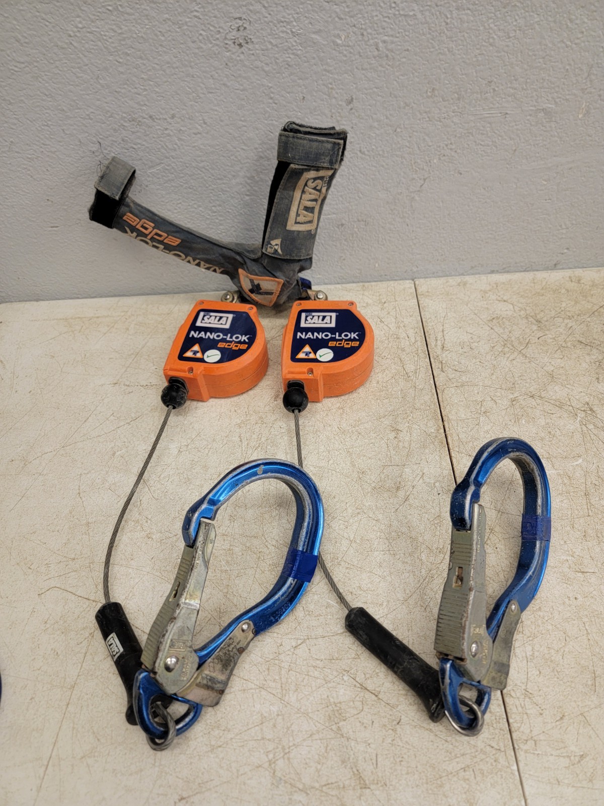 3M DBI SALA NANO-LOK 8' EDGE 3500231 DUAL LEG SELF RETRACTING LIFELINE LANYARD 9