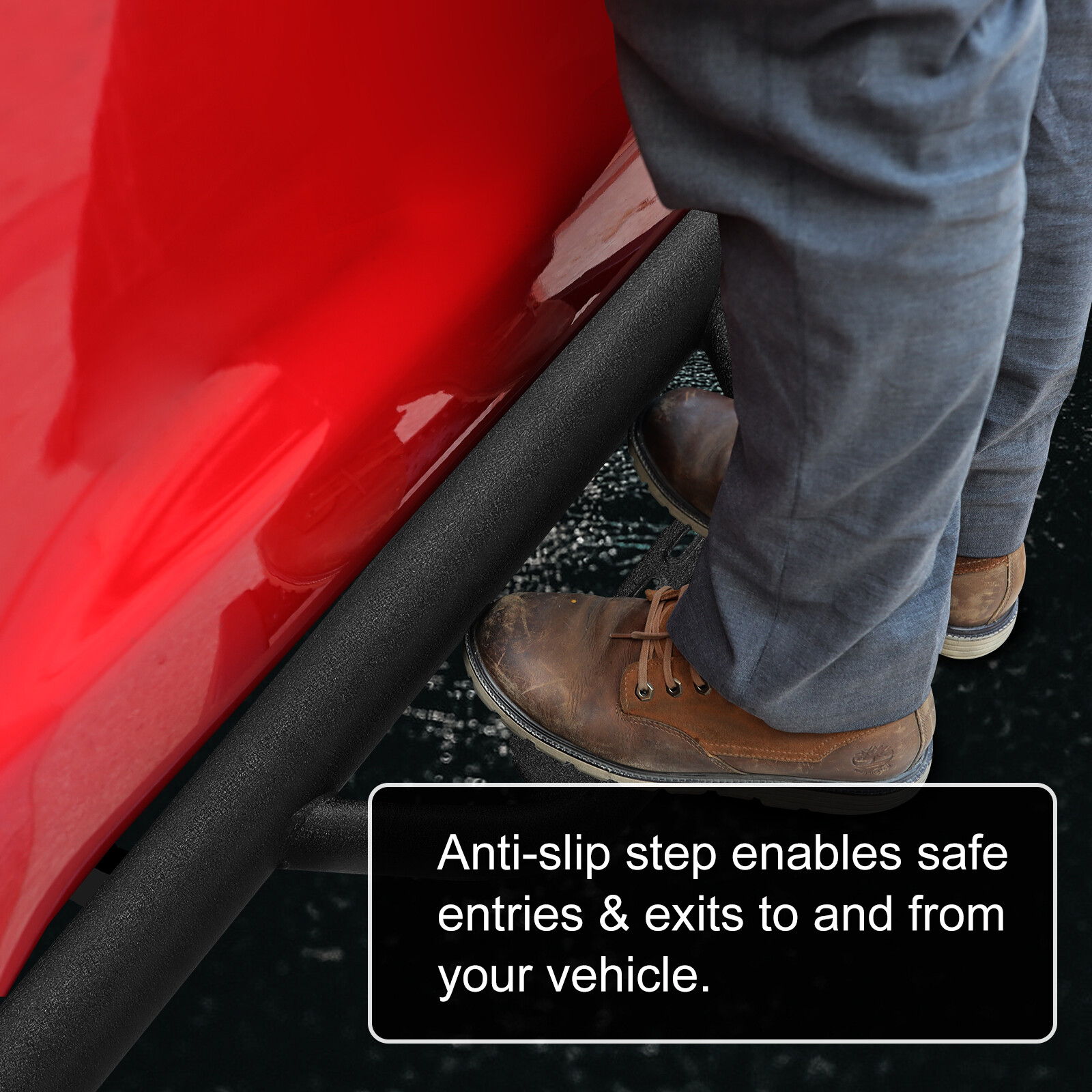 NERF BARS RUNNING BOARDS SIDE STEPS FOR 07-18 JEEP WRANGLER JK 4 DOOR DROP BOC