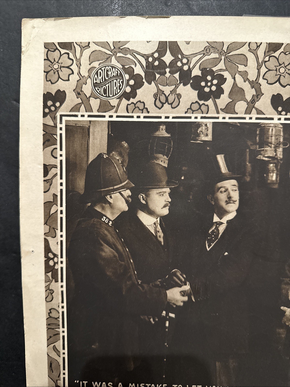 ANTIQUE ART CRAFT PICTURES/ PARAMOUNT “William Faversham” SILVER KING POSTER