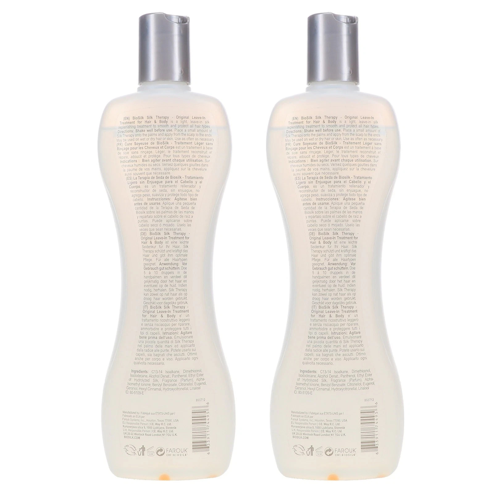 Biosilk Silk Therapy Treatment Original Cure 12 oz 2 Pack