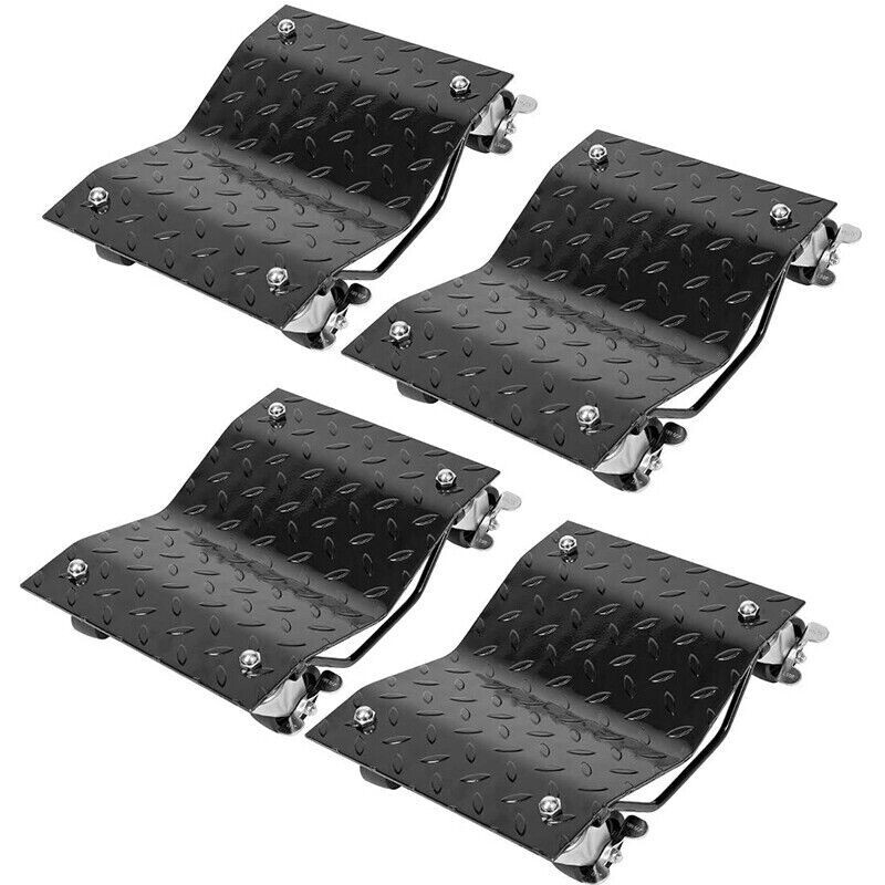 2/4pcs Car Dolly Wheel Heavy Duty Skate Auto Repair Dolly Slide 6000lbs Load