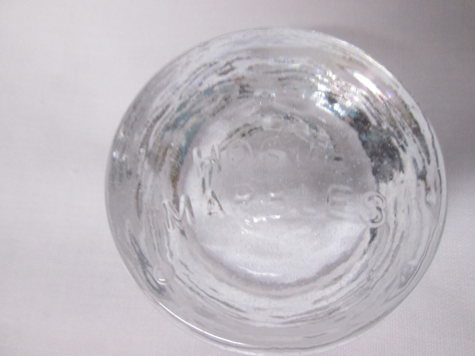 Sam Hogue CLEAR Glass Marble Stand 15/8 Inch Base "Will Hold Up To 2 Inch Marble