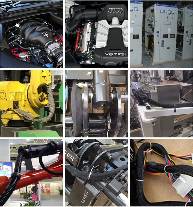 Self-Wrapping Split Wire Loom TV/Computer/Home/Engine Bay Black 18/50Feet Length