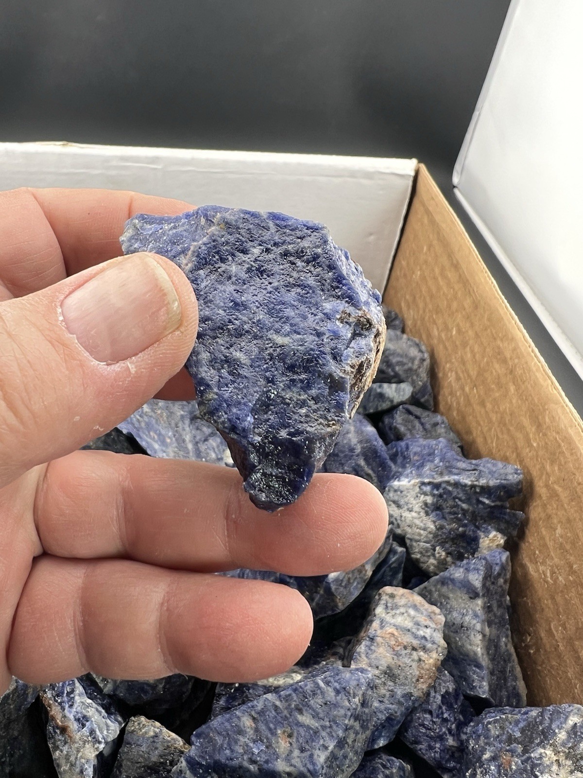 Rough Blue-Violet Sodalite Lapidary Grade or as Display 1 pound+