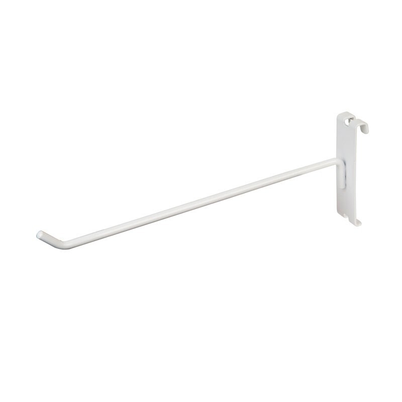 Gridwall Hooks: 1", 2", 4", 6", 8", 10", 12" - Black, White, Chrome - FREE SHIP!