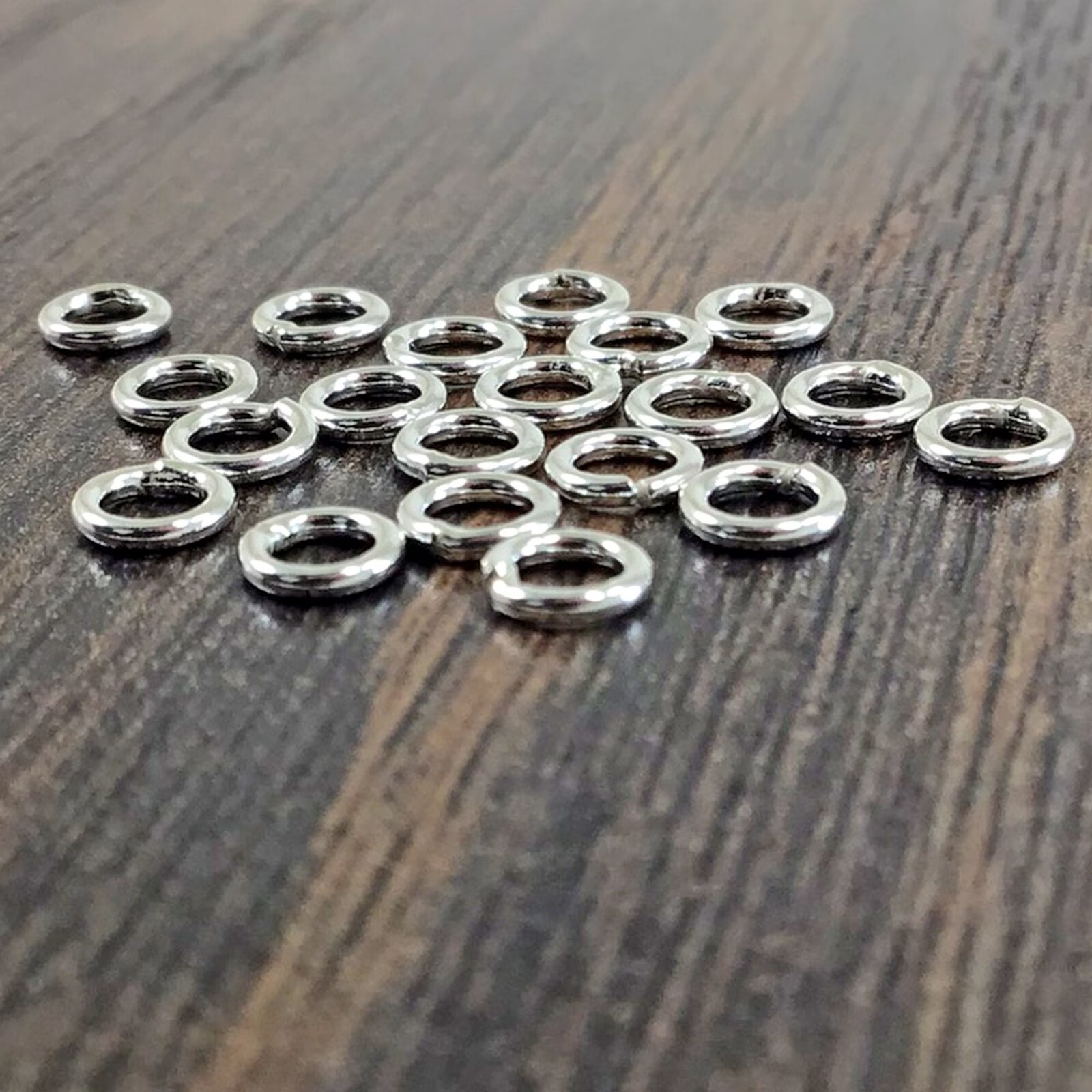 925 Sterling Silver 3mm 4mm 5mm 6mm 7mm Open/Closed Jump Rings Round/Oval 20pcs