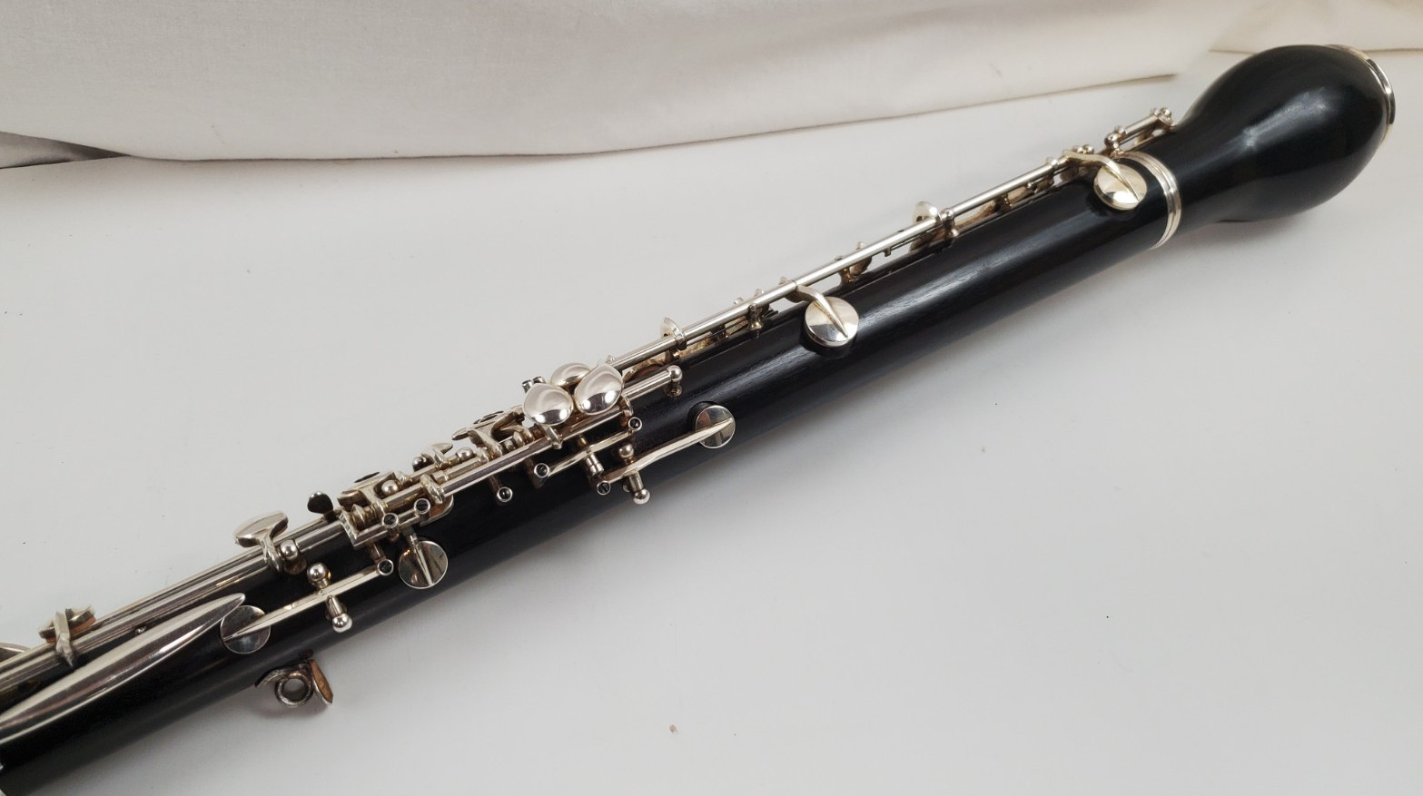 F. LOREE PARIS FULL CONSERVATORY WOOD ENGLISH HORN 3RD OCTAVE KEY LEFT HAND F