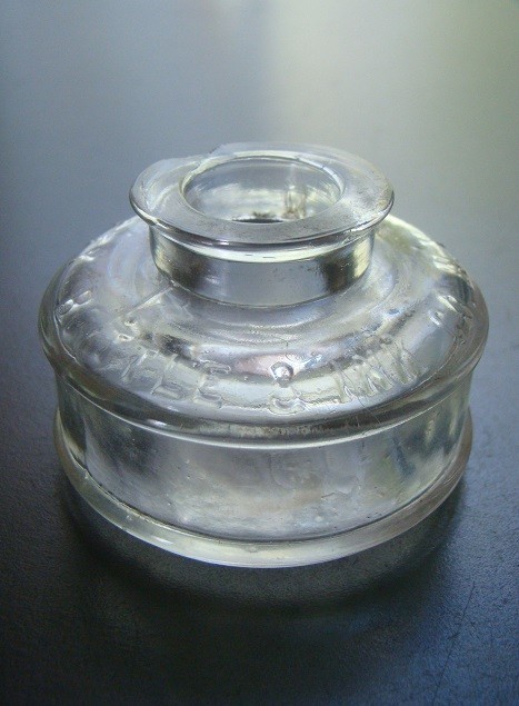Antique 1890's PAUL'S SAFETY BOTTLE & INK CO. N.Y. Ink Bottle